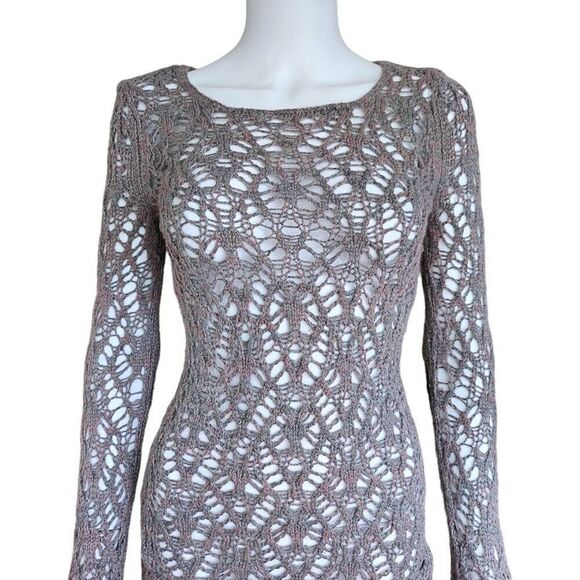 vintage fairy crochet open-knit sweater - Picture 2 of 7